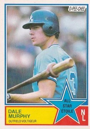 #21 Dale Murphy - Atlanta Braves - 1983 O-Pee-Chee Baseball