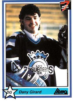 #21 Dany Girard - Chicoutimi Sagueneens - 1990-91 7th Inning Sketch QMJHL Hockey