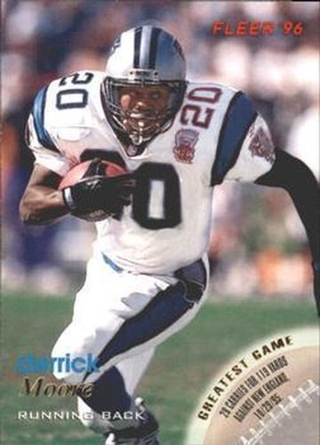 #21 Derrick Moore - Carolina Panthers - 1996 Fleer Football