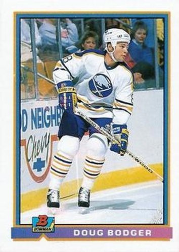 #21 Doug Bodger - Buffalo Sabres - 1991-92 Bowman Hockey