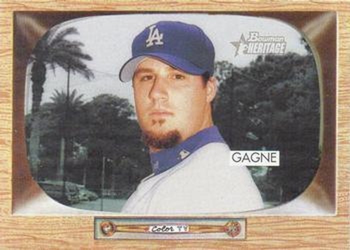 #21 Eric Gagne - Los Angeles Dodgers - 2004 Bowman Heritage Baseball