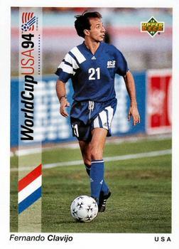 #21 Fernando Clavijo - USA - 1993 Upper Deck World Cup Preview English/Spanish Soccer
