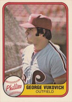 #21 George Vukovich - Philadelphia Phillies - 1981 Fleer Baseball