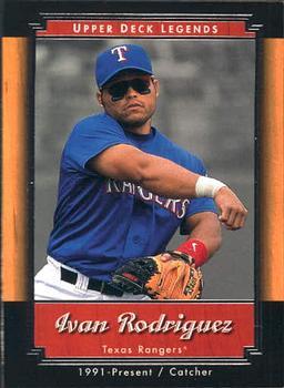 #21 Ivan Rodriguez - Texas Rangers - 2001 Upper Deck Legends Baseball