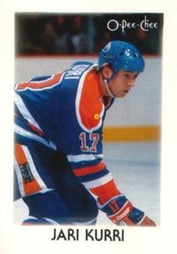 #21 Jari Kurri - Edmonton Oilers - 1987-88 O-Pee-Chee Minis Hockey