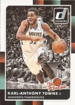 #21 Karl-Anthony Towns - Minnesota Timberwolves - 2015-16 Donruss - The Rookies Basketball