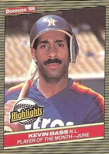 #21 Kevin Bass - Houston Astros - 1986 Donruss Highlights Baseball