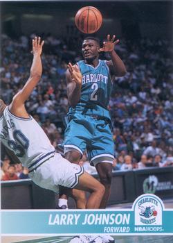 #21 Larry Johnson - Charlotte Hornets - 1994-95 Hoops Basketball