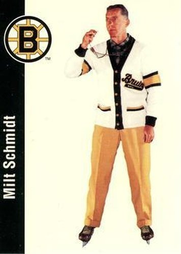 #21 Milt Schmidt - Boston Bruins - 1994 Parkhurst Missing Link 1956-57 Hockey