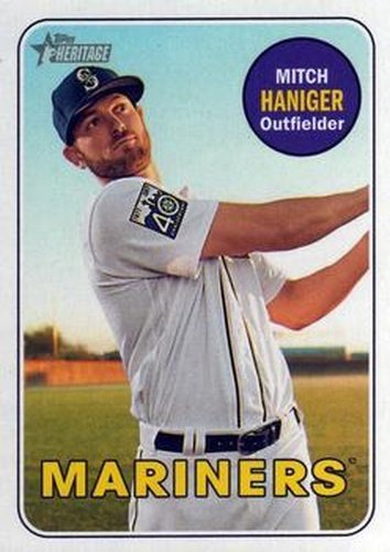 #21 Mitch Haniger - Seattle Mariners - 2018 Topps Heritage Baseball