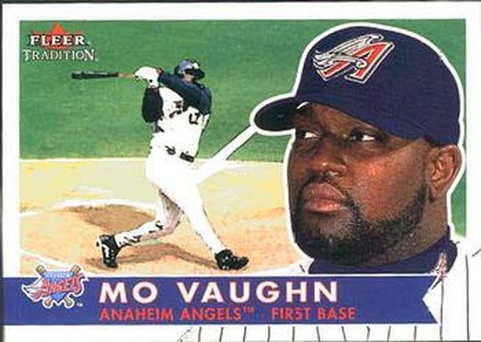 #21 Mo Vaughn - Anaheim Angels - 2001 Fleer Tradition Baseball