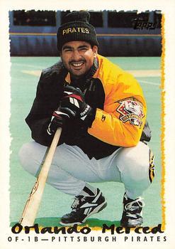 #21 Orlando Merced - Pittsburgh Pirates - 1995 Topps Baseball