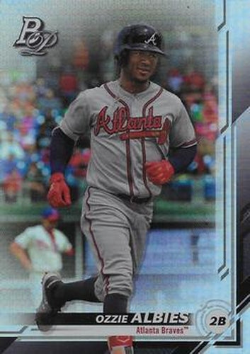 #21 Ozzie Albies - Atlanta Braves - 2019 Bowman Platinum Baseball