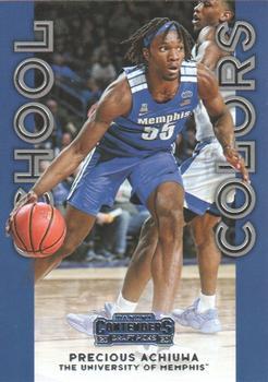 #21 Precious Achiuwa - Memphis Tigers - 2020 Panini Contenders Draft Picks - School Colors Basketball