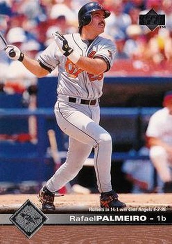 #21 Rafael Palmeiro - Baltimore Orioles - 1997 Upper Deck Baseball