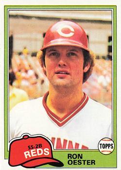 #21 Ron Oester - Cincinnati Reds - 1981 Topps Baseball