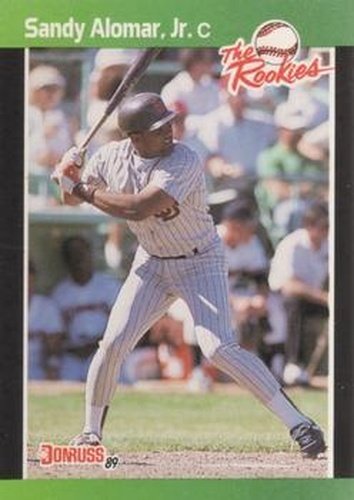 #21 Sandy Alomar, Jr. - San Diego Padres - 1989 Donruss The Rookies Baseball