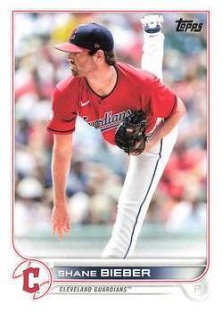 #21 Shane Bieber - Cleveland Guardians - 2022 Topps Baseball