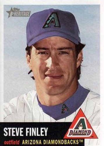 #21 Steve Finley - Arizona Diamondbacks - 2002 Topps Heritage Baseball