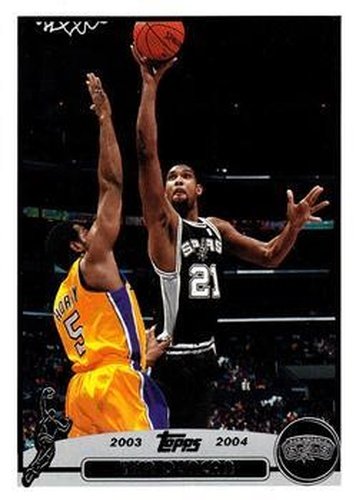 #21 Tim Duncan - San Antonio Spurs - 2003-04 Topps Basketball