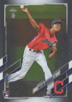 #21 Triston McKenzie - Cleveland Indians - 2021 Topps Chrome Ben Baller Edition Baseball