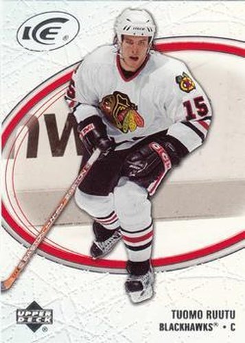 #21 Tuomo Ruutu - Chicago Blackhawks - 2005-06 Upper Deck Ice Hockey