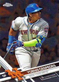 #21 Yoenis Cespedes - New York Mets - 2017 Topps Chrome Baseball