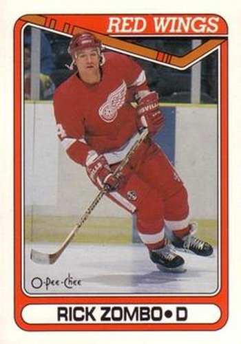 #21 Rick Zombo - Detroit Red Wings - 1990-91 O-Pee-Chee Hockey