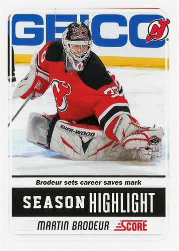 #21 Martin Brodeur - New Jersey Devils - 2011-12 Score Hockey