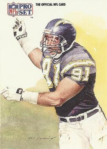 #421 Leslie O'Neal - San Diego Chargers - 1991 Pro Set Football