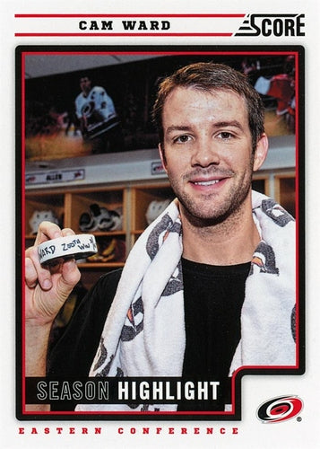 #21 Cam Ward - Carolina Hurricanes - 2012-13 Score Hockey