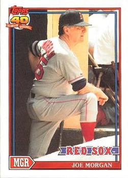 #21 Joe Morgan - Boston Red Sox - 1991 O-Pee-Chee Baseball