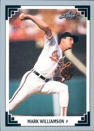 #21 Mark Williamson - Baltimore Orioles - 1991 Leaf Baseball