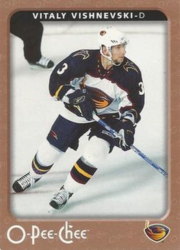 #21 Vitaly Vishnevski - Atlanta Thrashers - 2006-07 O-Pee-Chee Hockey