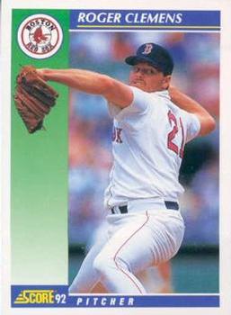 #21 Roger Clemens - Boston Red Sox - 1992 Score Baseball