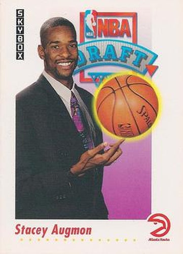#521 Stacey Augmon - Atlanta Hawks - 1991-92 SkyBox Basketball