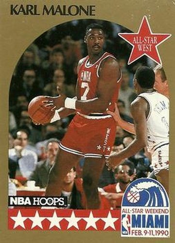 #21 Karl Malone - Utah Jazz - 1990-91 Hoops Basketball