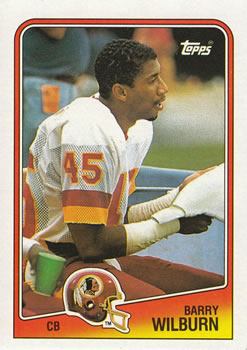#21 Barry Wilburn - Washington Redskins - 1988 Topps Football