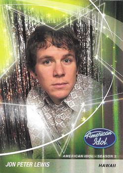 #21 Jon Peter Lewis - Hawaii - 2004 Fleer American Idol Season 3