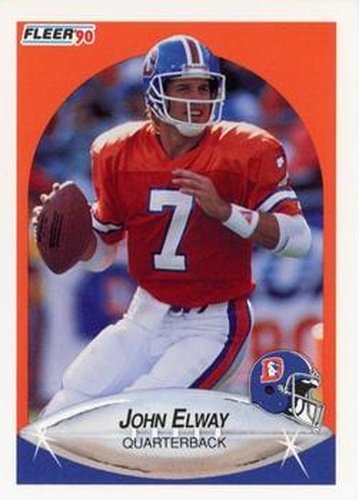 #21 John Elway - Denver Broncos - 1990 Fleer Football