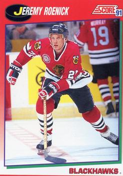 #220 Jeremy Roenick - Chicago Blackhawks - 1991-92 Score Canadian Hockey