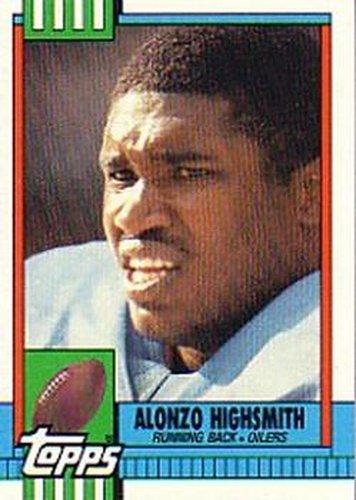 #220 Alonzo Highsmith - Houston Oilers - 1990 Topps Football