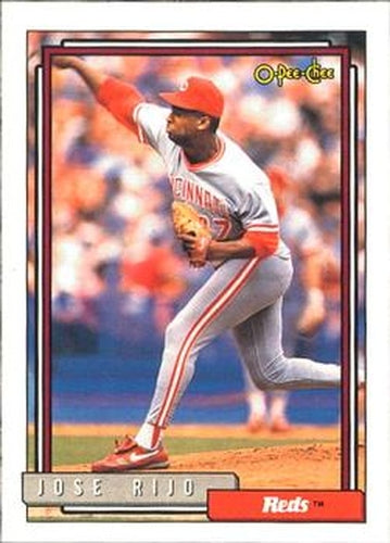 #220 Jose Rijo - Cincinnati Reds - 1992 O-Pee-Chee Baseball