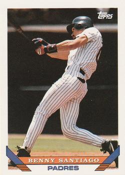 #220 Benny Santiago - San Diego Padres - 1993 Topps Baseball