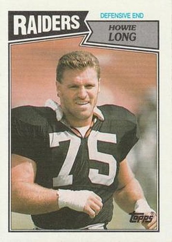 #220 Howie Long - Los Angeles Raiders - 1987 Topps Football