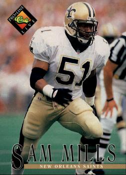 #220 Sam Mills - New Orleans Saints - 1994 Pro Line Live Football