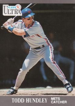 #220 Todd Hundley - New York Mets - 1991 Ultra Baseball