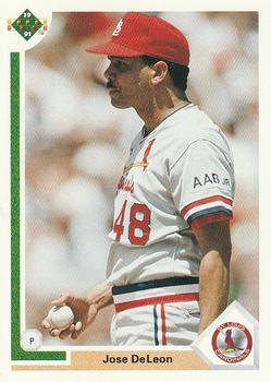 #220 Jose DeLeon - St. Louis Cardinals - 1991 Upper Deck Baseball