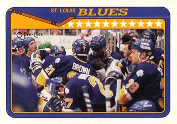 #220 St. Louis Blues - St. Louis Blues - 1990-91 O-Pee-Chee Hockey