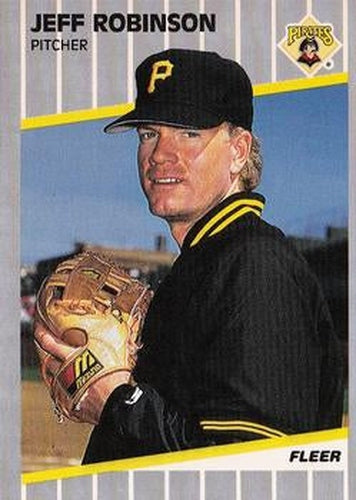 #220 Jeff Robinson - Pittsburgh Pirates - 1989 Fleer Baseball